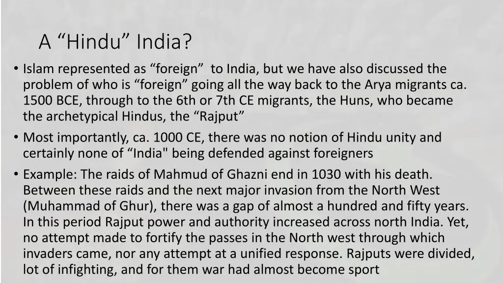 a hindu india islam represented as foreign