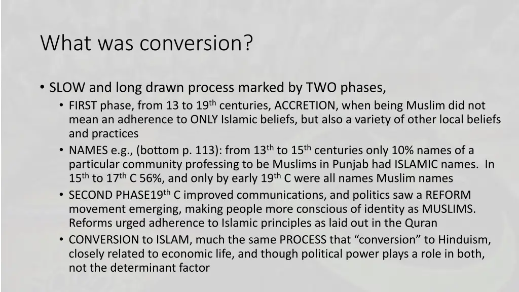 what was conversion