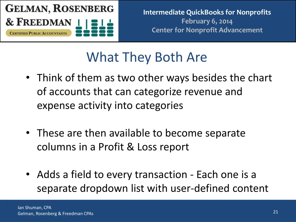 intermediate quickbooks for nonprofits february 19