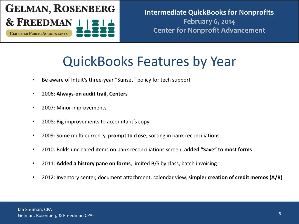 intermediate quickbooks for nonprofits february 4