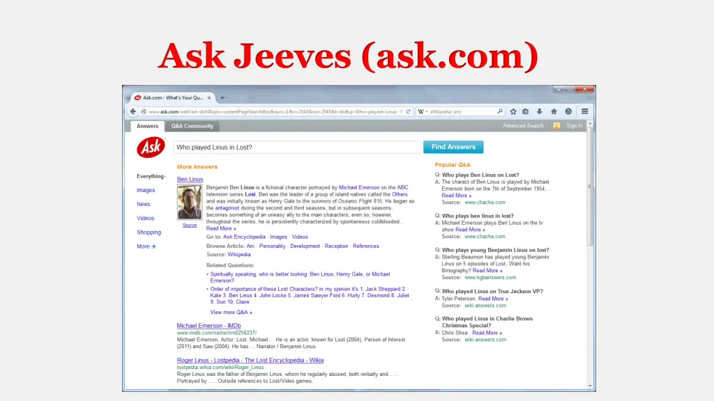 ask jeeves ask com