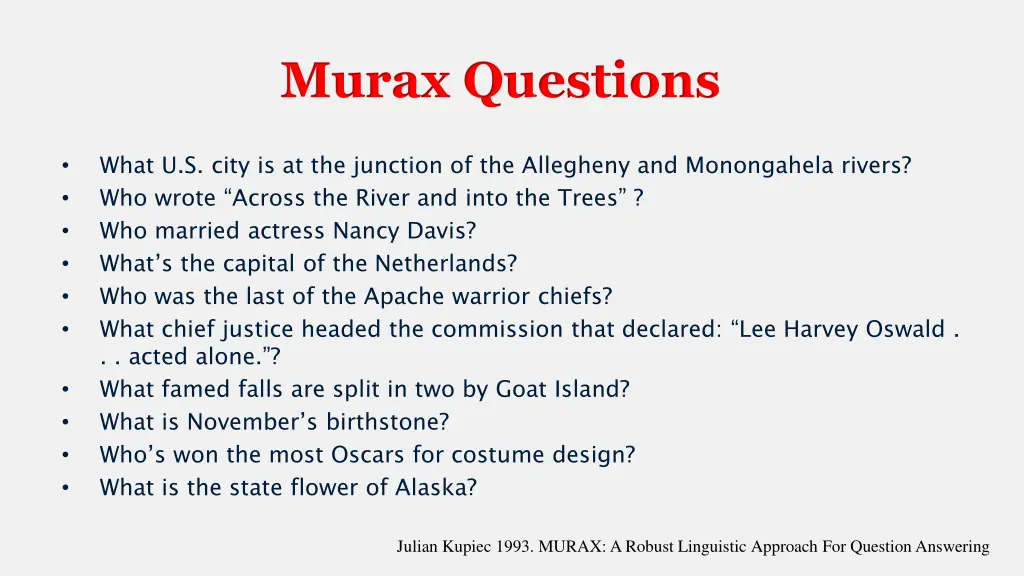 murax questions
