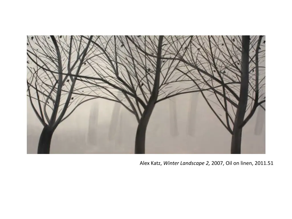 alex katz winter landscape 2 2007 oil on linen