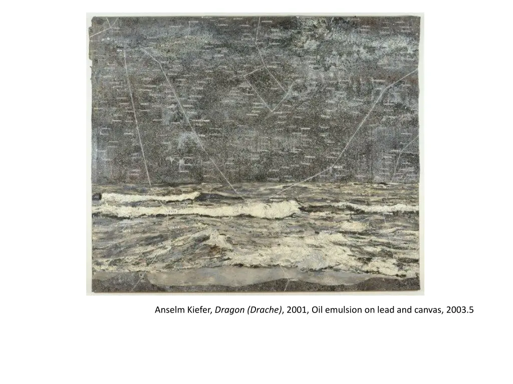 anselm kiefer dragon drache 2001 oil emulsion