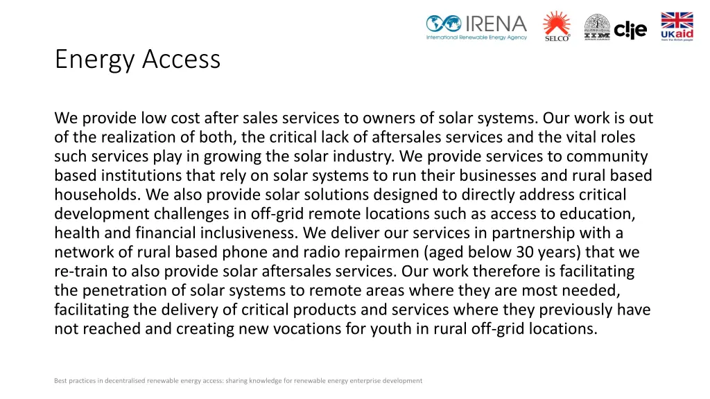 energy access