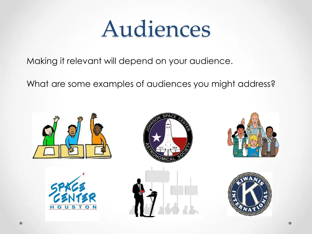 audiences