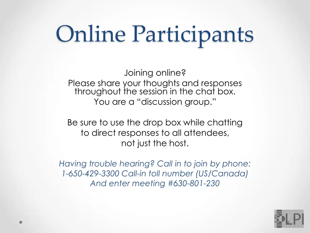 online participants