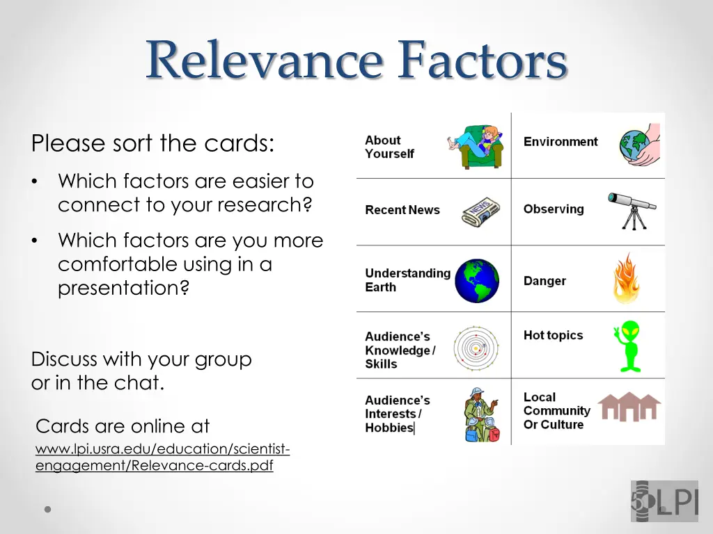 relevance factors 1