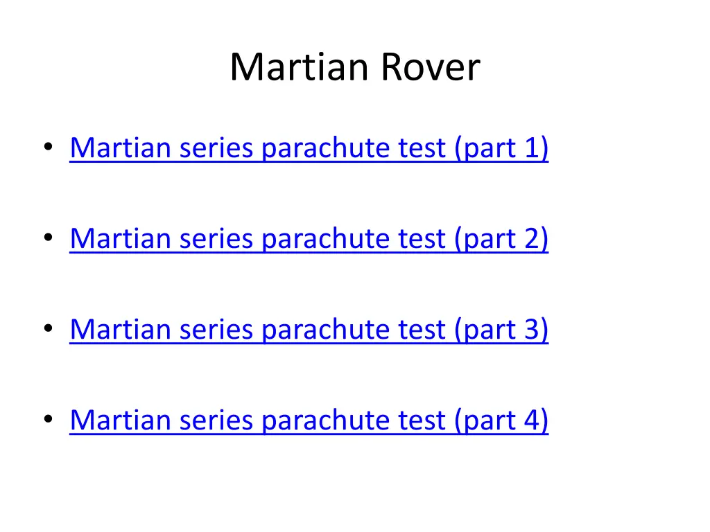 martian rover