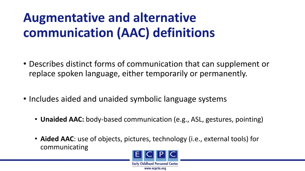 augmentative and alternative communication