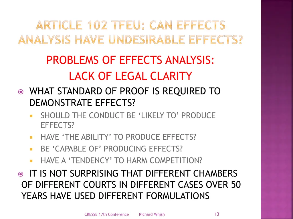 article 102 tfeu can effects analysis have 11