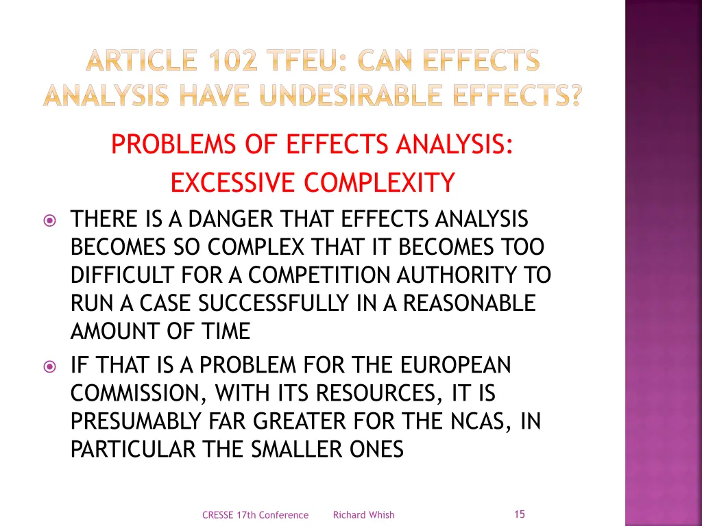 article 102 tfeu can effects analysis have 13