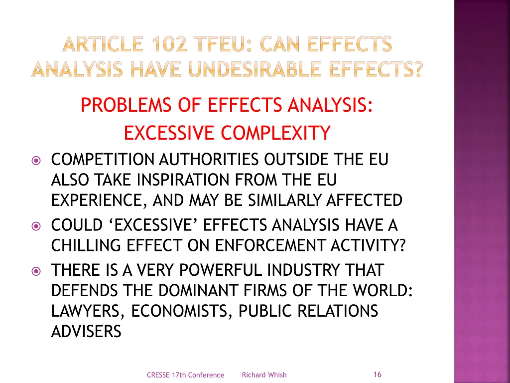 article 102 tfeu can effects analysis have 14