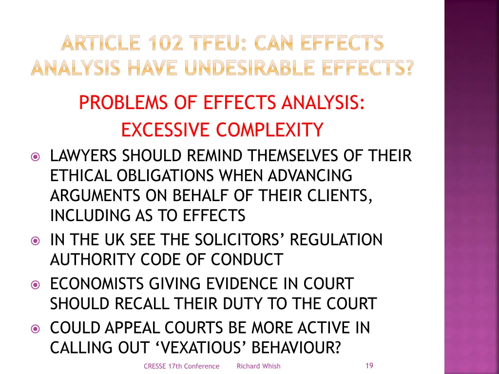 article 102 tfeu can effects analysis have 17