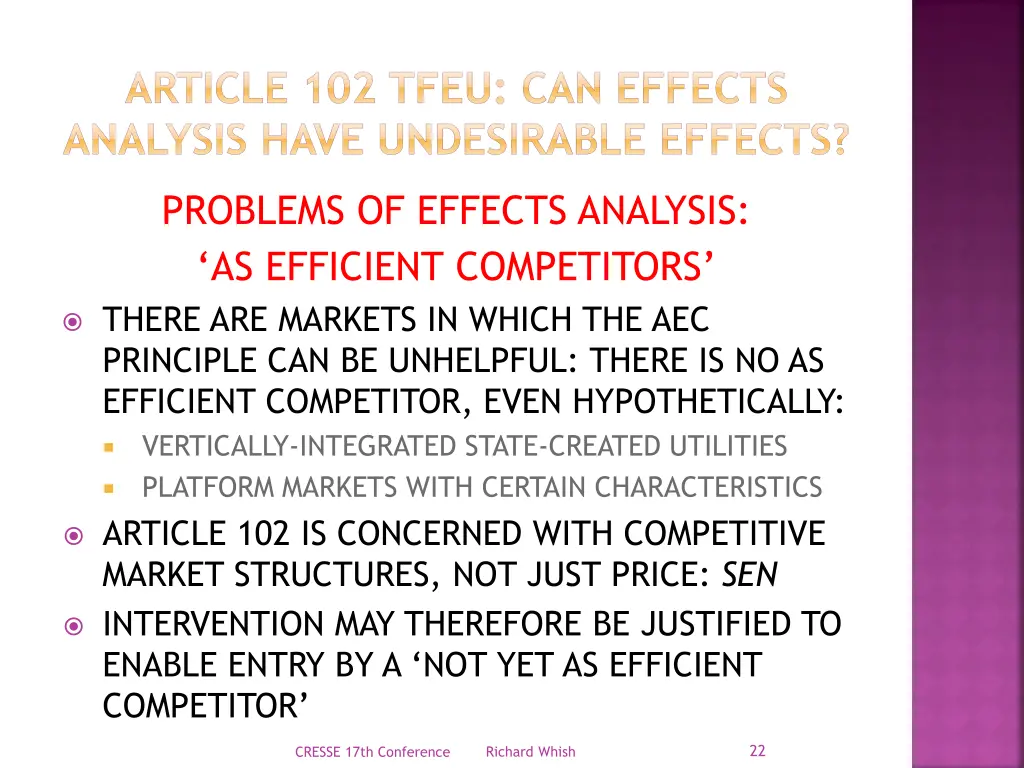article 102 tfeu can effects analysis have 20