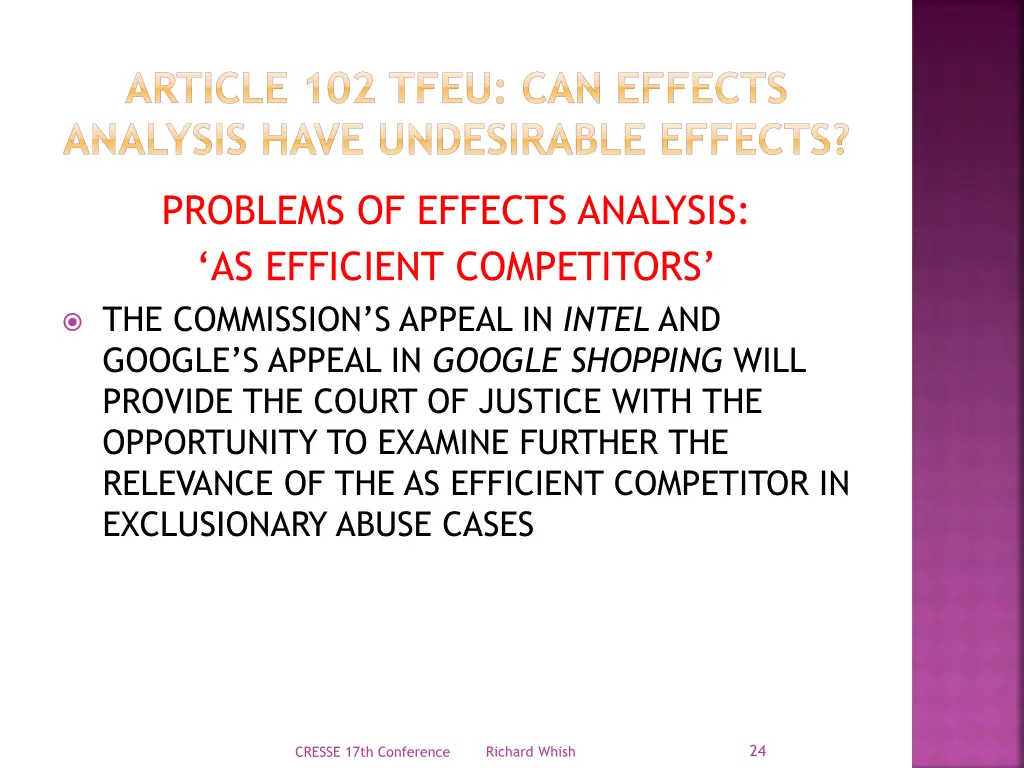 article 102 tfeu can effects analysis have 22