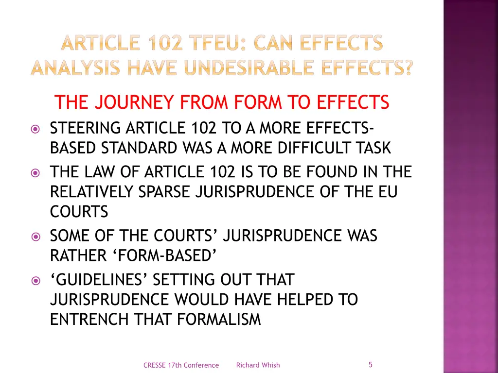 article 102 tfeu can effects analysis have 3