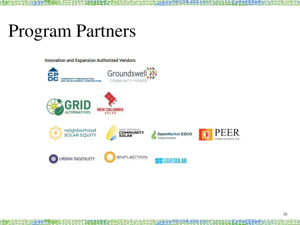 program partners