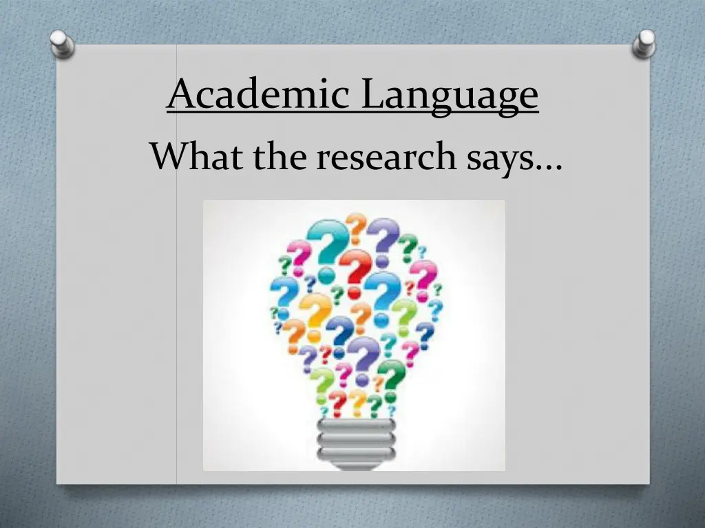 academic language