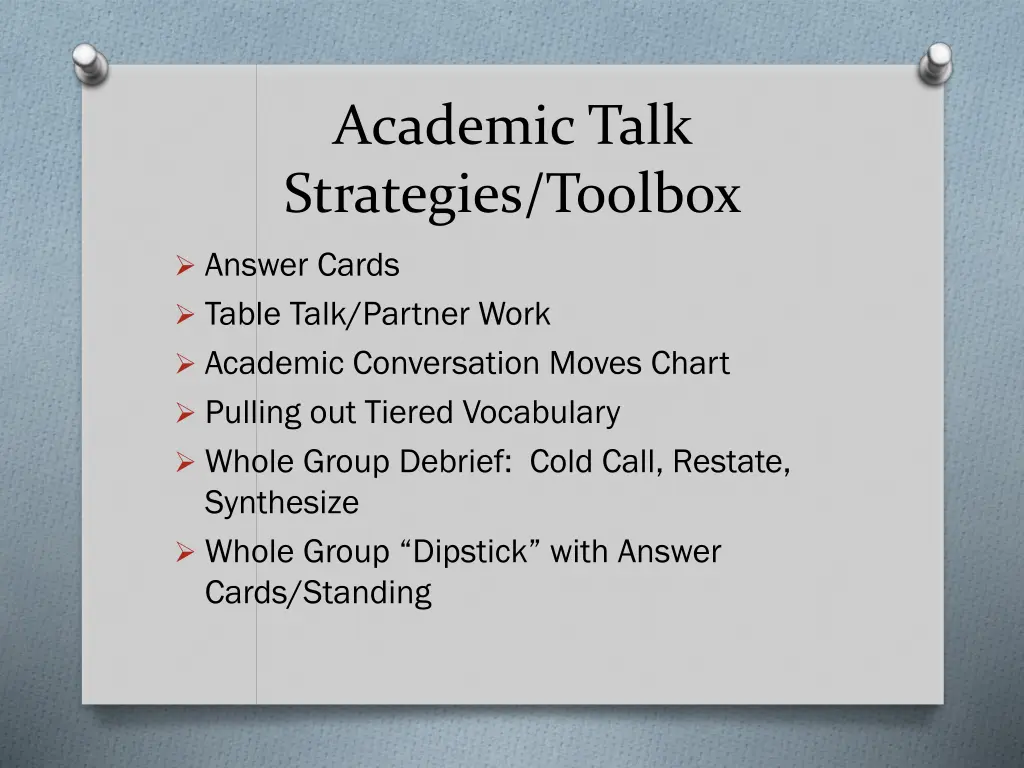 academic talk strategies toolbox