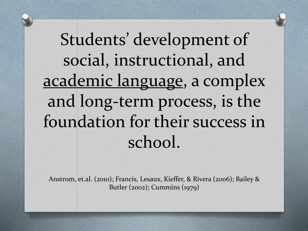 students development of social instructional
