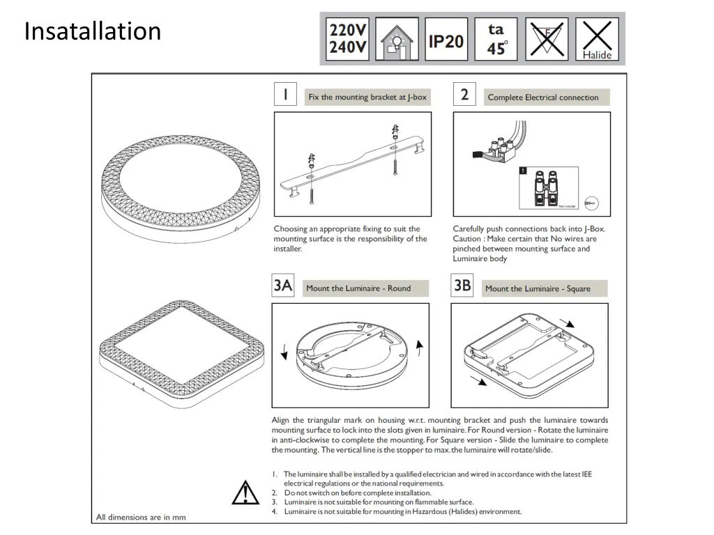 insatallation