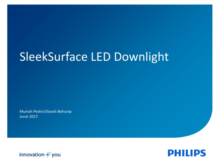 sleeksurface led downlight