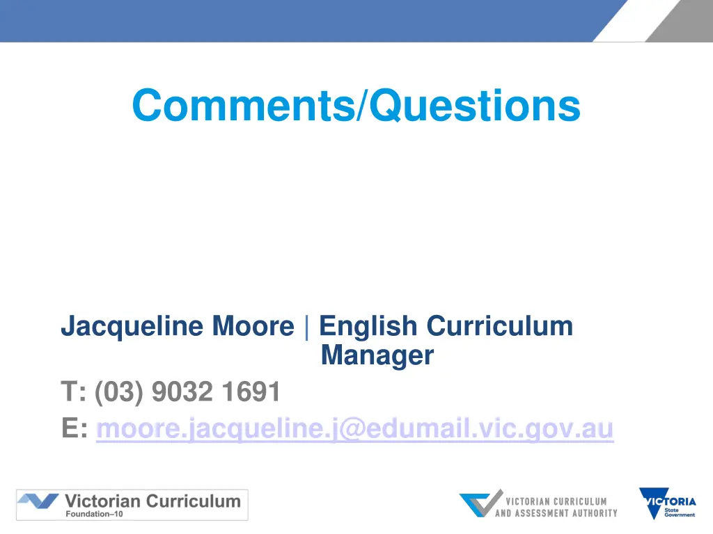 comments questions