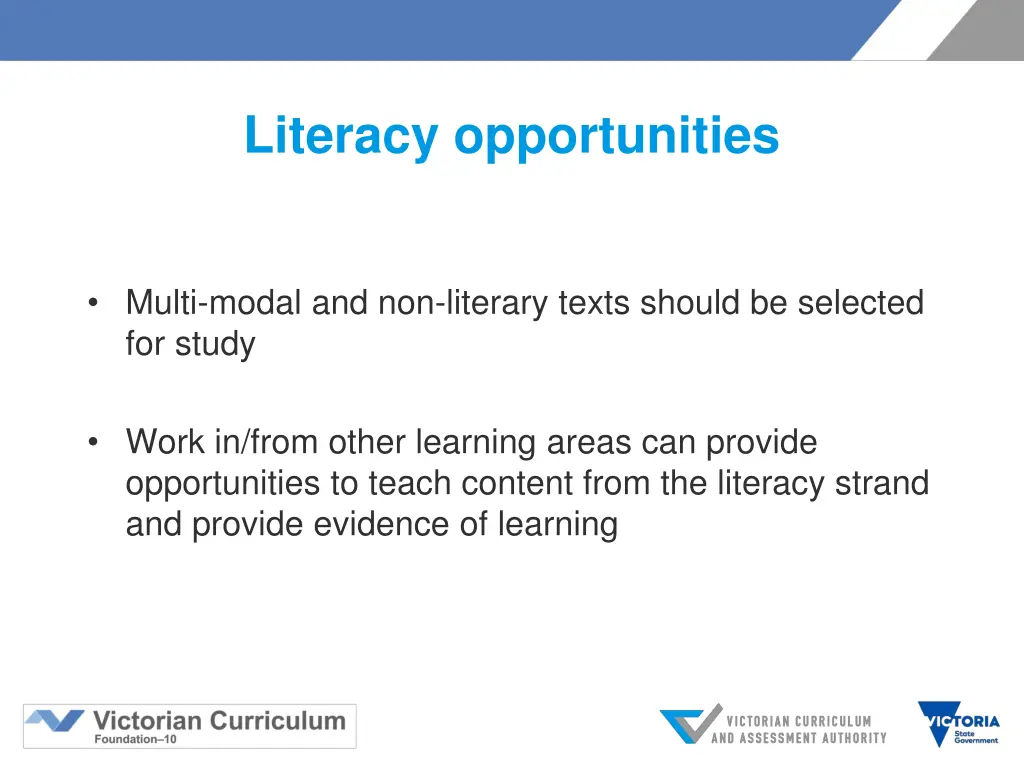 literacy opportunities