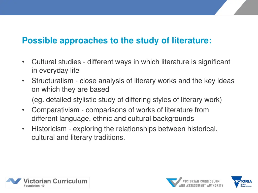 possible approaches to the study of literature