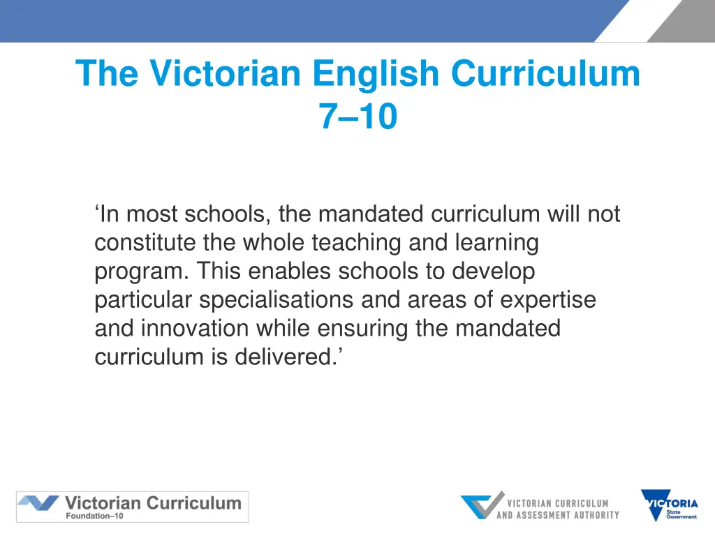 the victorian english curriculum 7 10