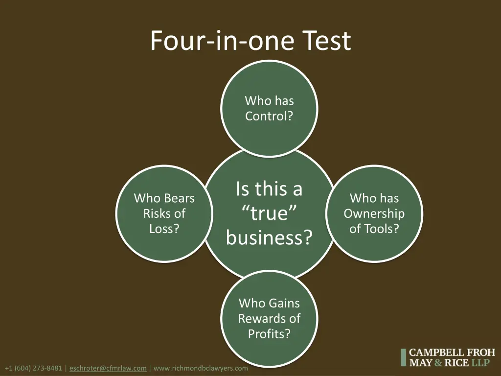 four in one test