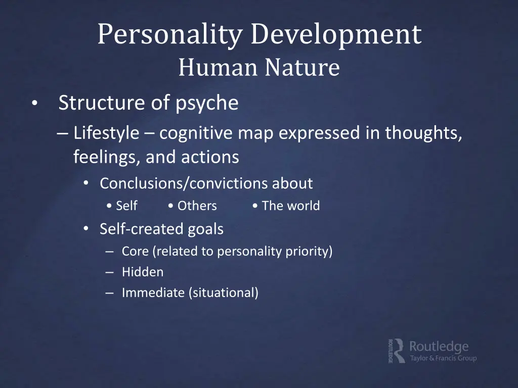 personality development human nature