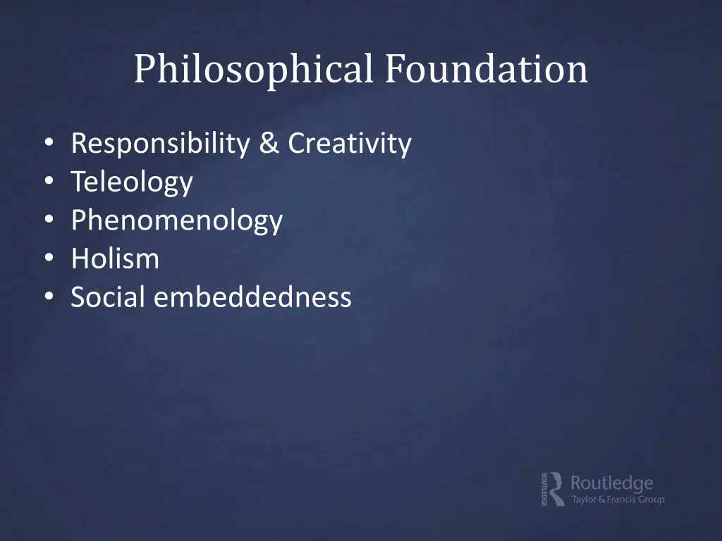 philosophical foundation