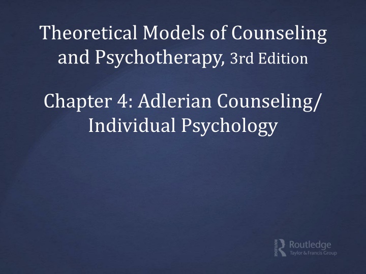 theoretical models of counseling