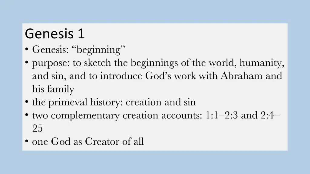 genesis 1 genesis beginning purpose to sketch