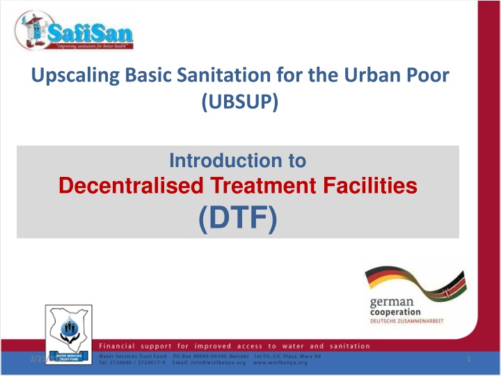 upscaling basic sanitation for the urban poor