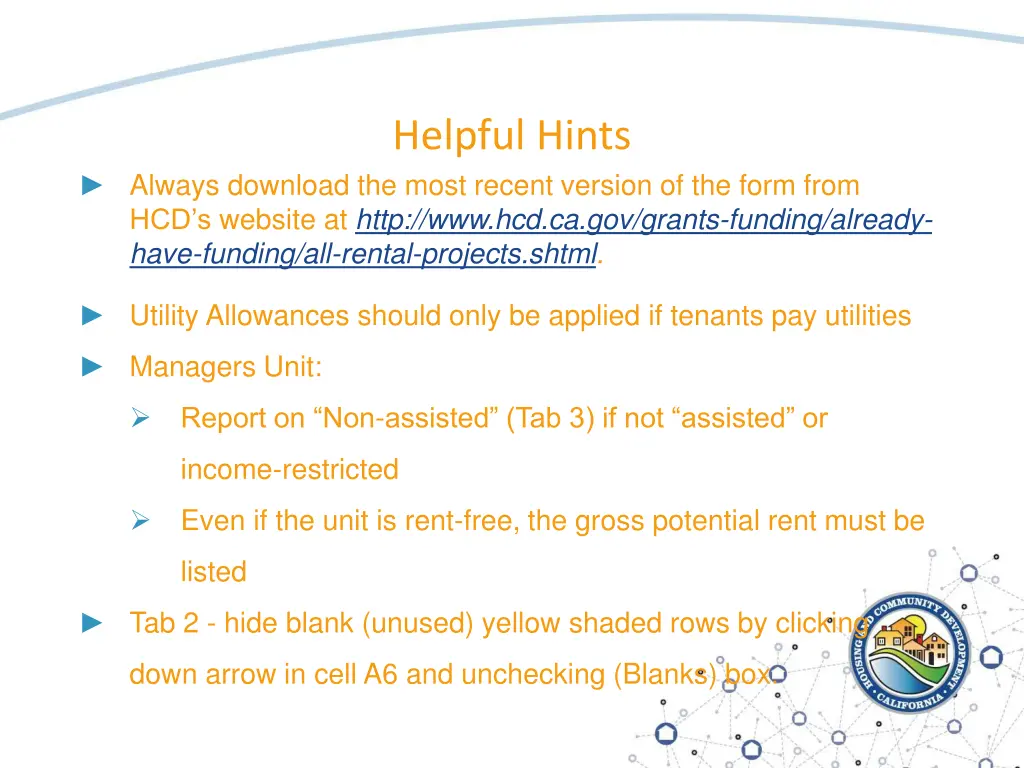 helpful hints