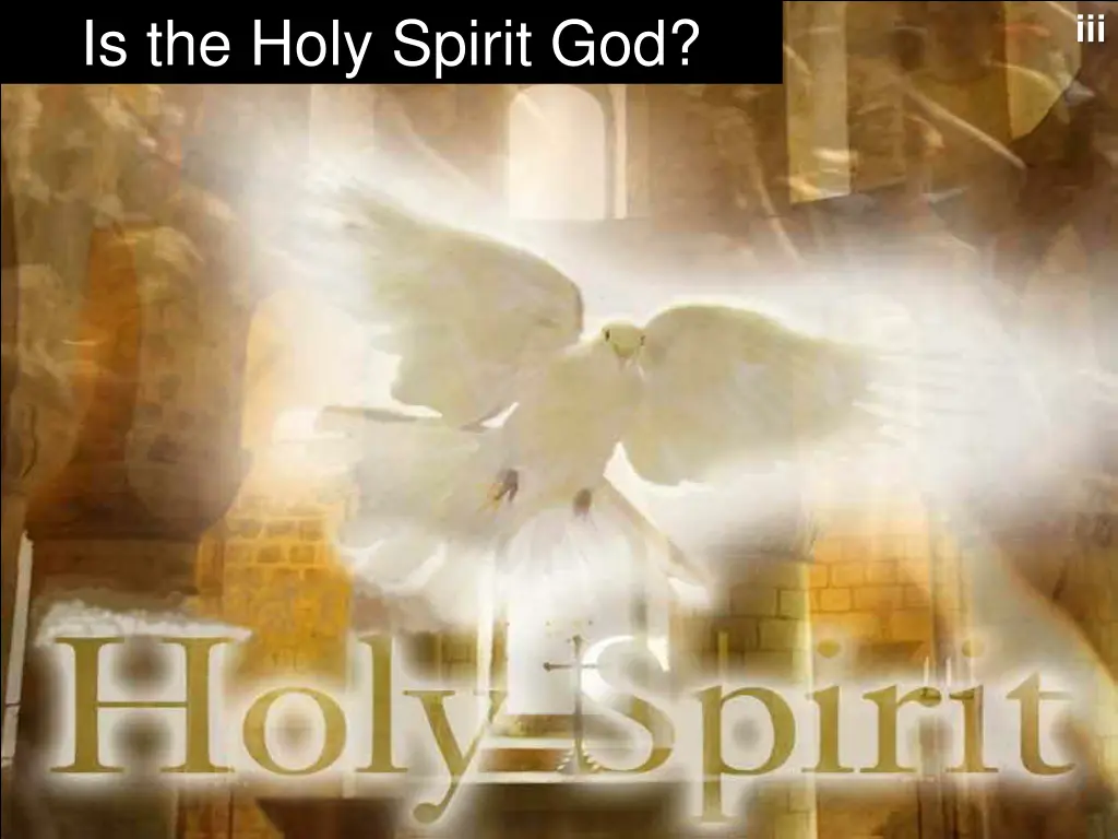 is the holy spirit god
