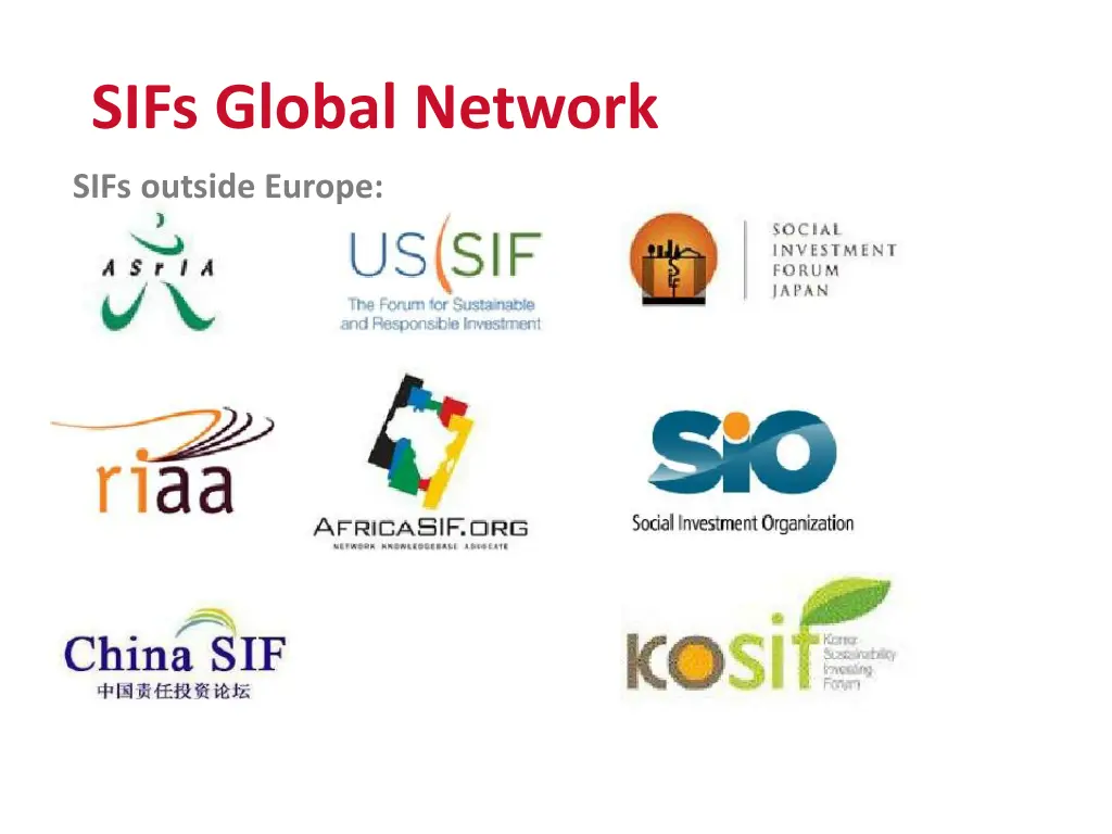 sifs global network sifs outside europe