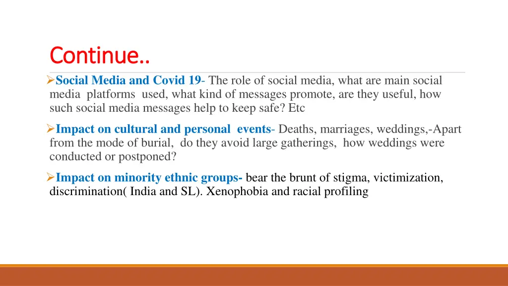 continue continue social media and covid