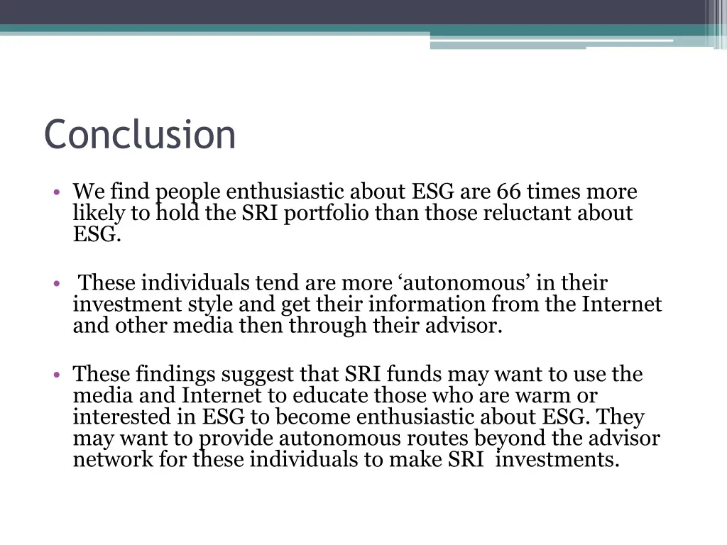 conclusion