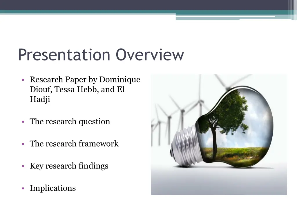 presentation overview