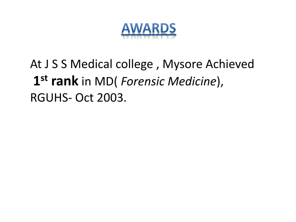awards