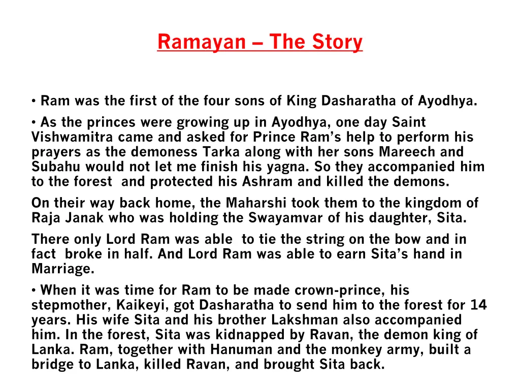 ramayan the story