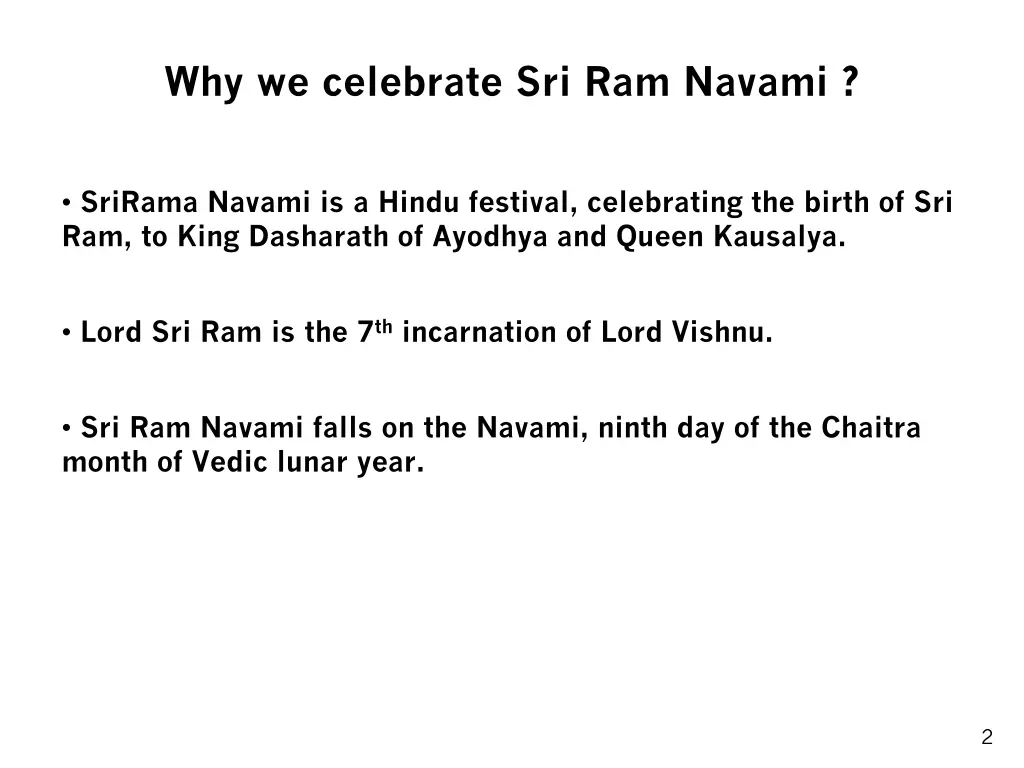 why we celebrate sri ram navami