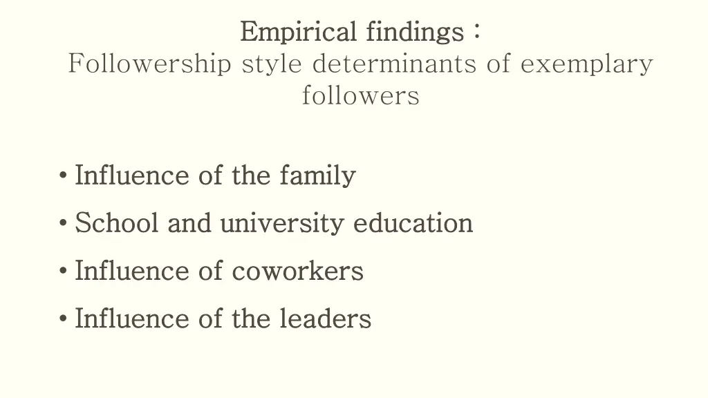 empirical findings empirical findings 5