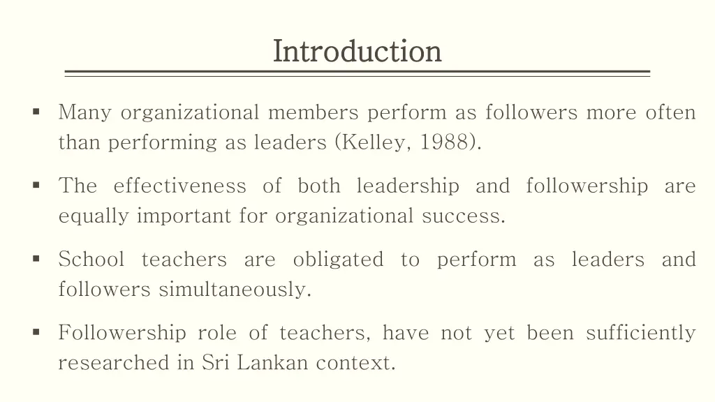 introduction introduction