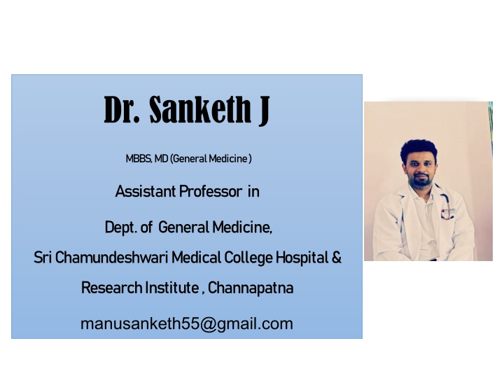 dr sanketh j