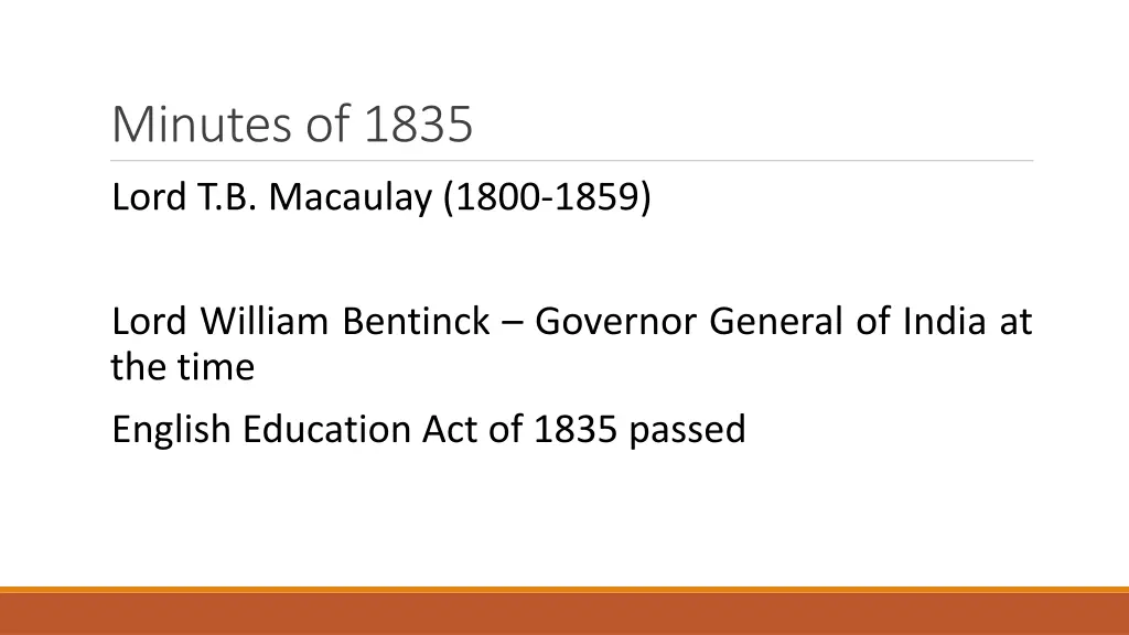 minutes of 1835